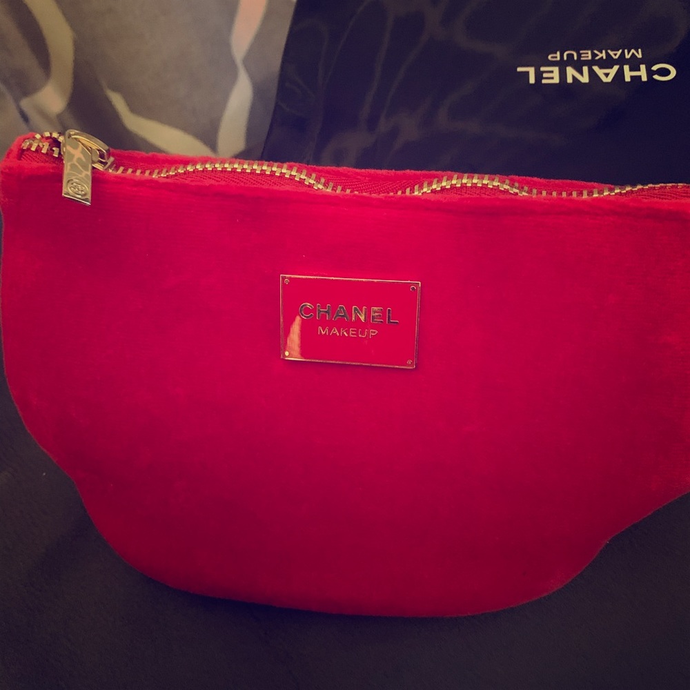 Chanel makeup bag